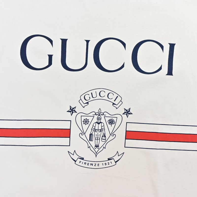 Gucci Logo Stripe Short Sleeve Crop T-Shirt White view
