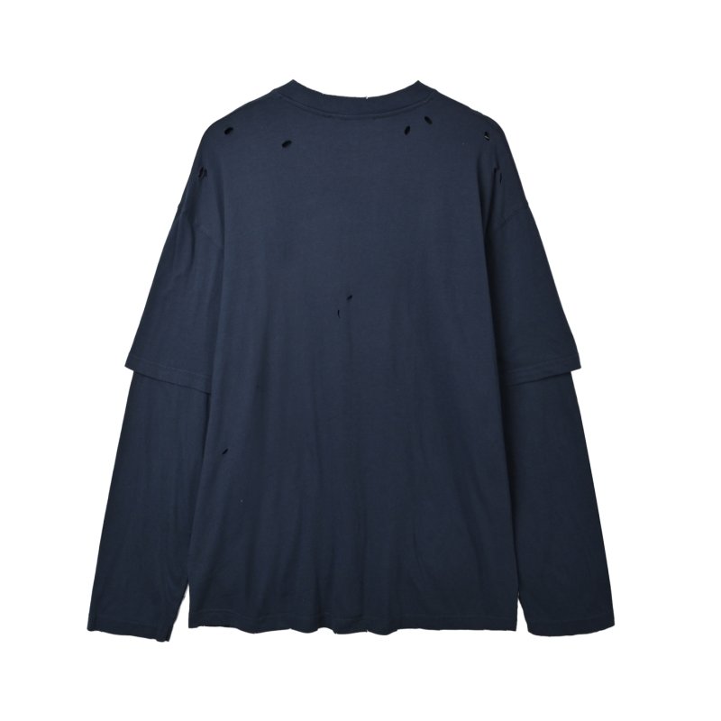 Acne Studios Black Circle Logo Long Sleeve Tee view