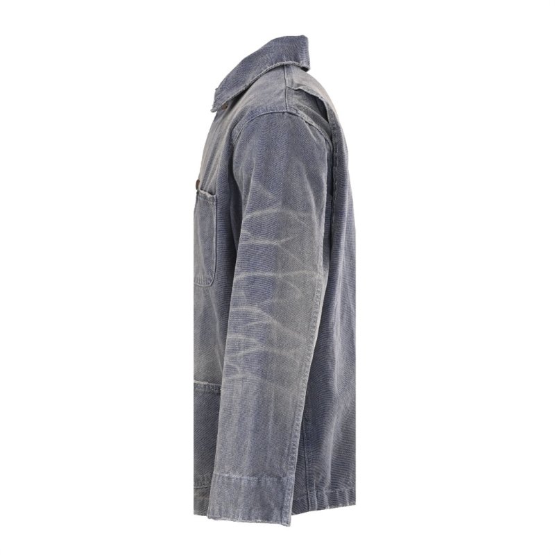 Oversized Denim Jacket Light Blue Wash view
