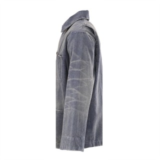Prada Distressed Workwear Jacket Grey view 2