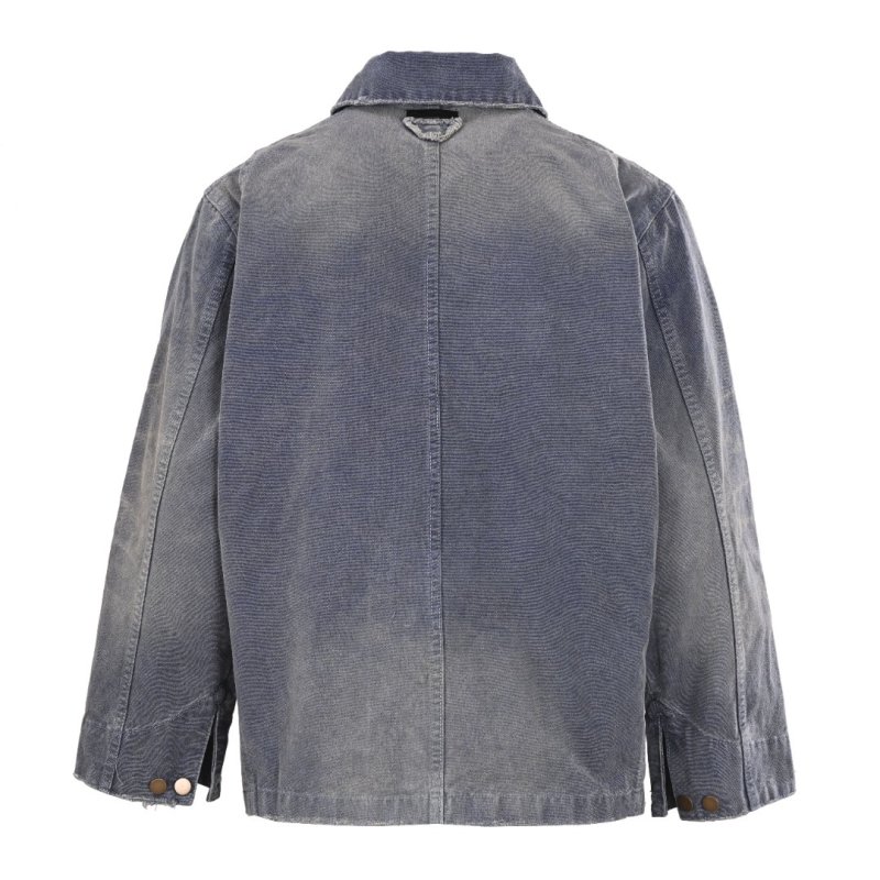Oversized Denim Jacket Light Blue Wash view