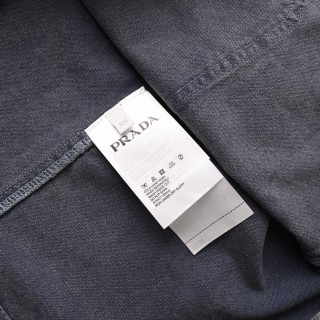 Prada Distressed Workwear Jacket Grey view 10