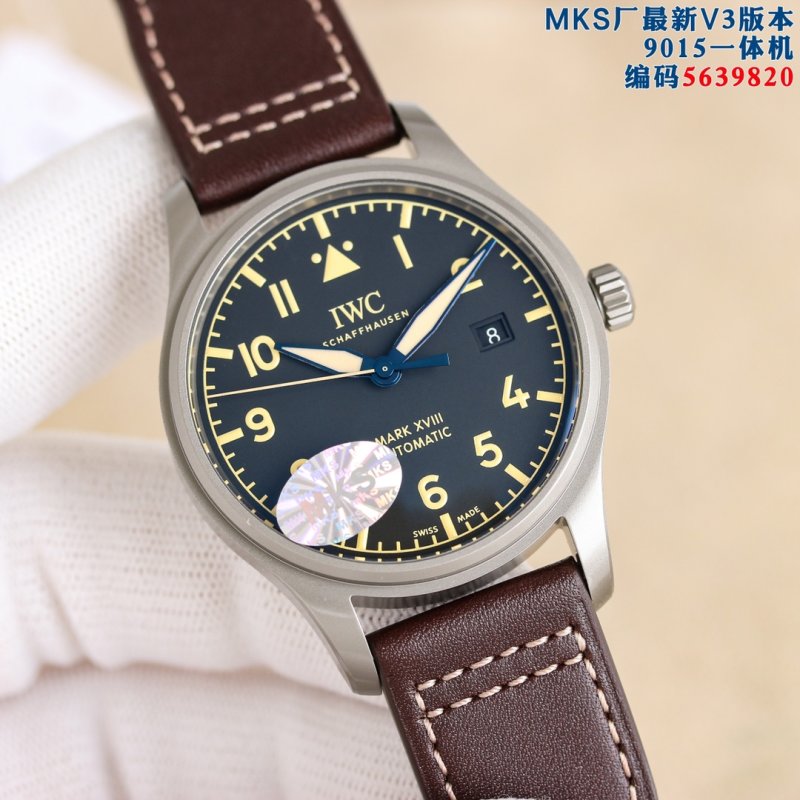 IWC Mark XVIII Titanium Automatic Watch – Black Dial view