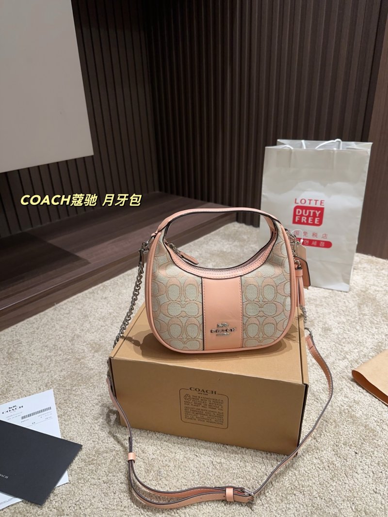 Coach Pillow Tabby Crescent Shoulder Bag - Chalk view