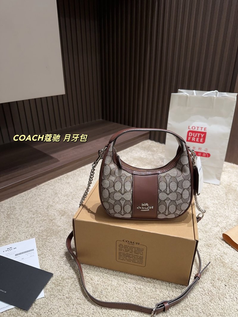 Coach Pillow Tabby Crescent Shoulder Bag - Chalk view