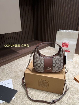 Coach Pillow Tabby Crescent Shoulder Bag - Chalk view 7