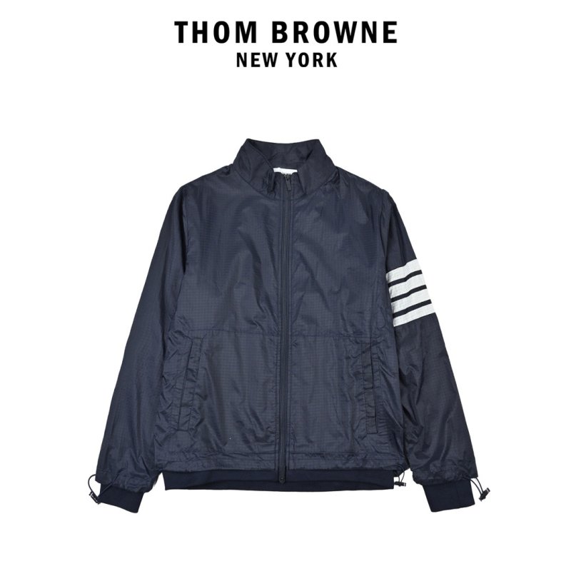 Thom Browne Double-Layer Casual Jacket Navy