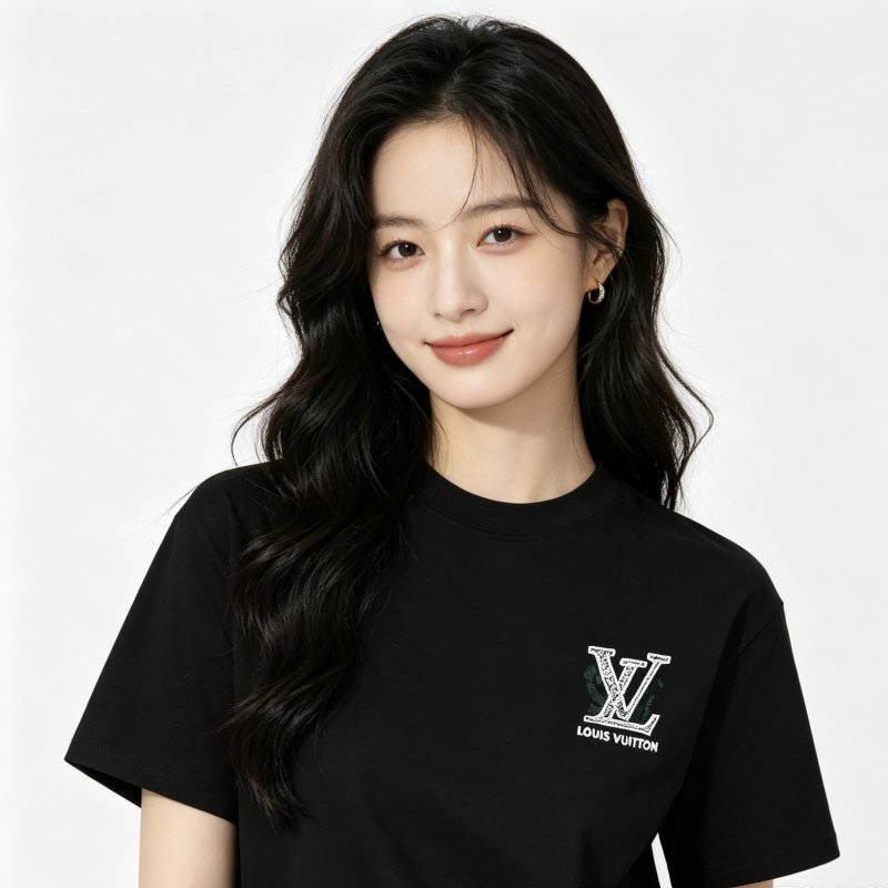 Louis Vuitton LV Logo Black T-Shirt