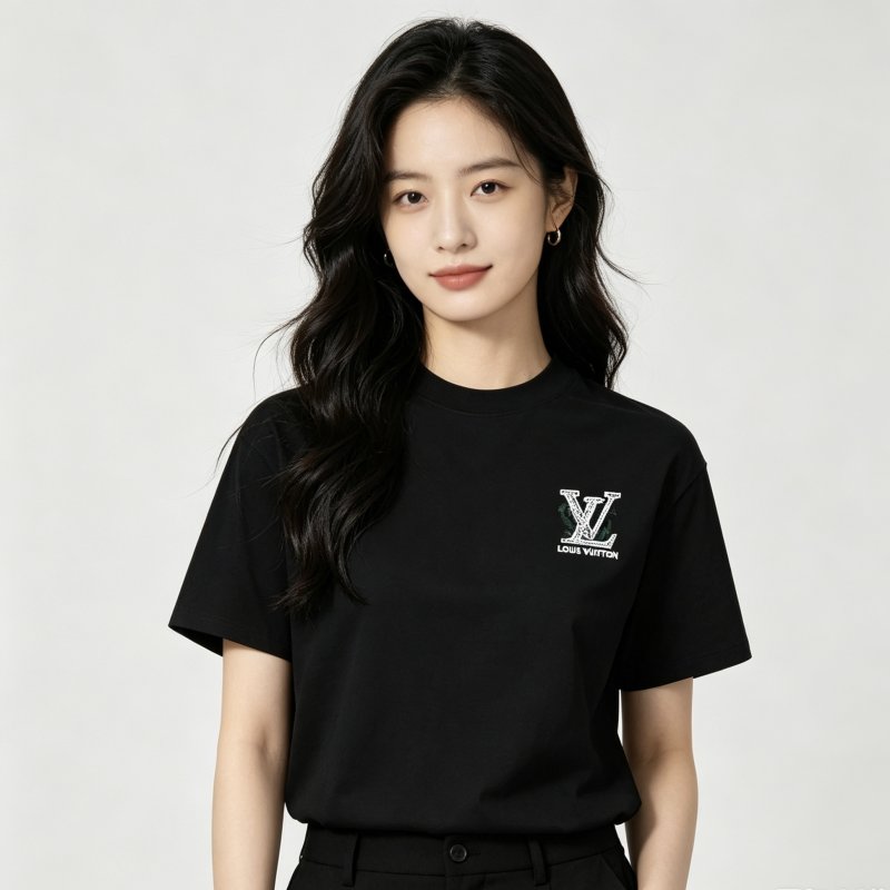 Louis Vuitton LV Logo Black T-Shirt view