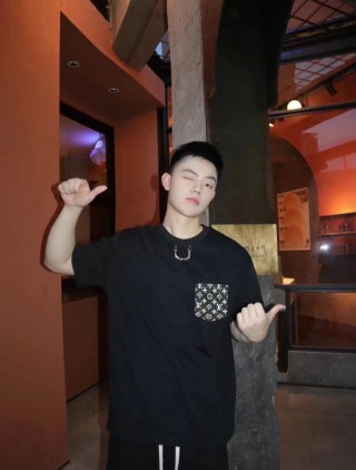 Black Monogram Logo Crop T-Shirt view 4