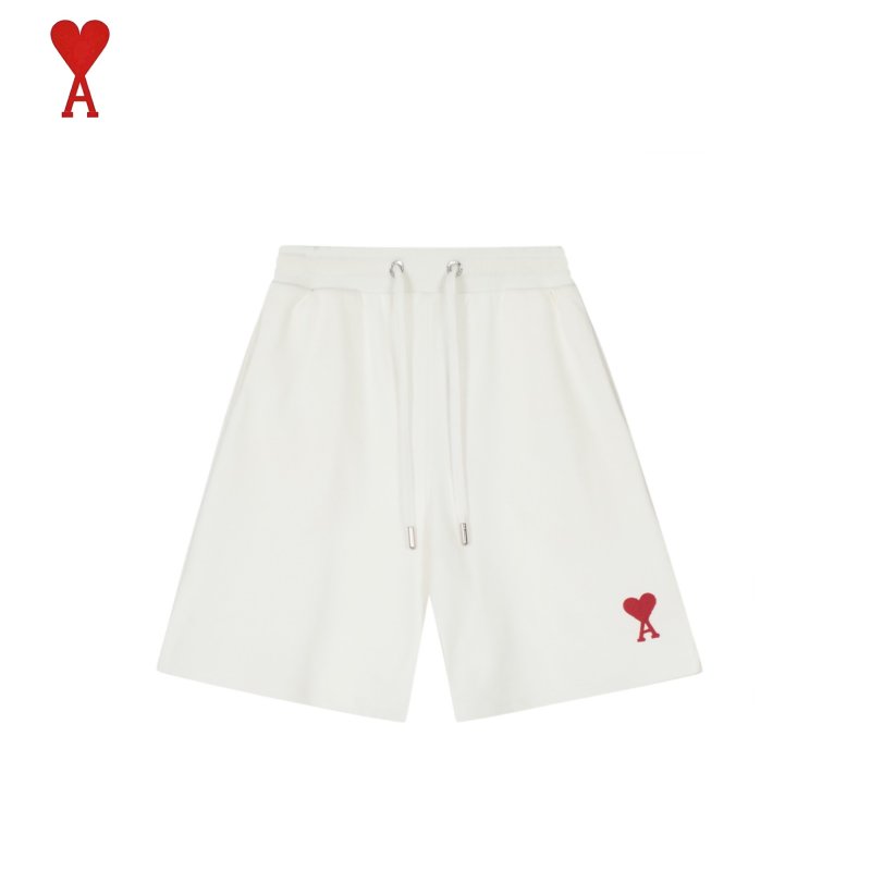 Burberry White Embroidered Shorts with Red Rose Detail