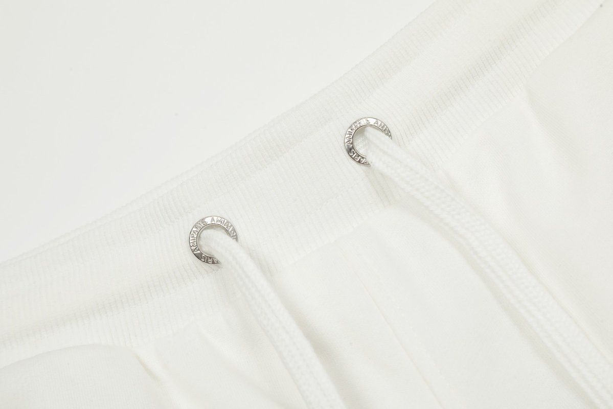 Burberry White Embroidered Shorts with Red Rose Detail view