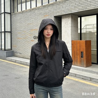 Stone Island Black Hooded Windbreaker Jacket view 2