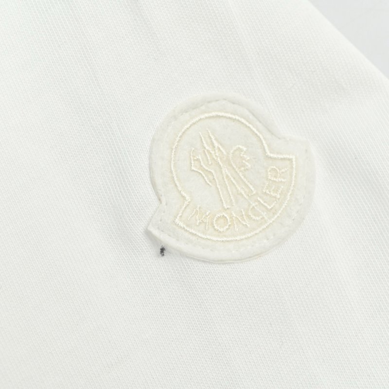 Moncler White Logo Newspaper Print T-Shirt view