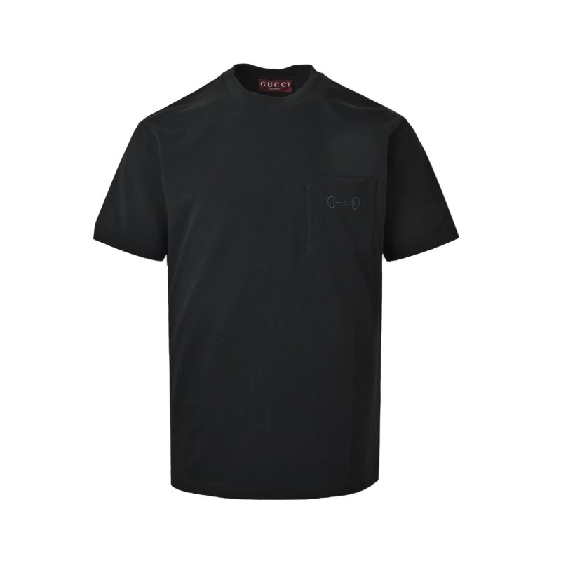 Gucci Embroidered Logo Black T-Shirt view