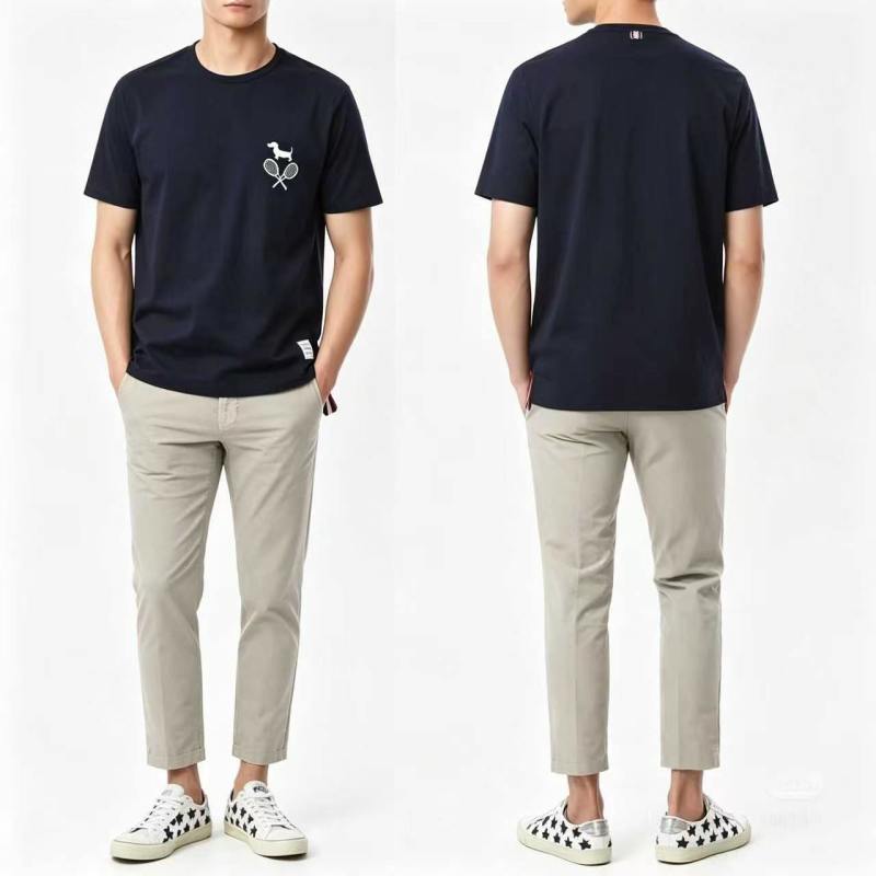 Thom Browne Tennis Puppy Grey T-Shirt view