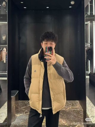 Moncler Cream Puffer Down Jacket view 3