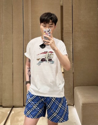 Burberry EKD Embroidered White T-Shirt view 7