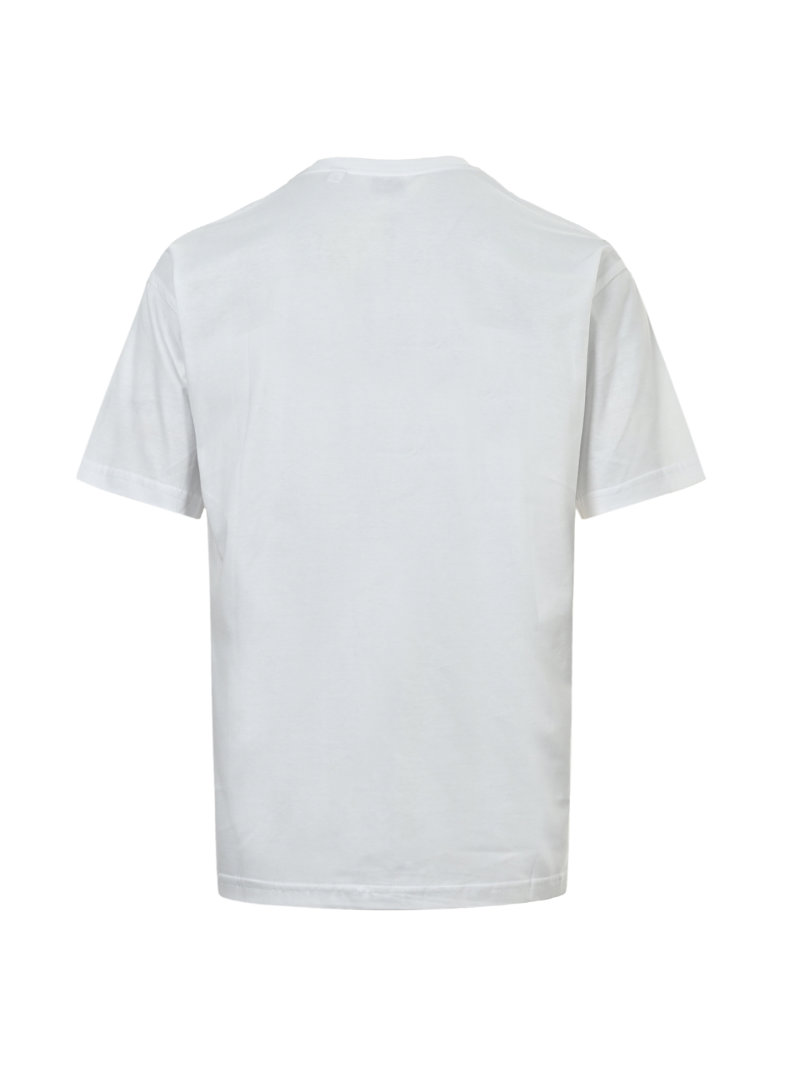 White Graphic Print Short Sleeve T-Shirt view