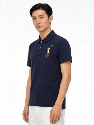 Polo Ralph Lauren Navy Pony Polo Shirt view 1