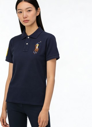 Polo Ralph Lauren Navy Pony Polo Shirt view 2