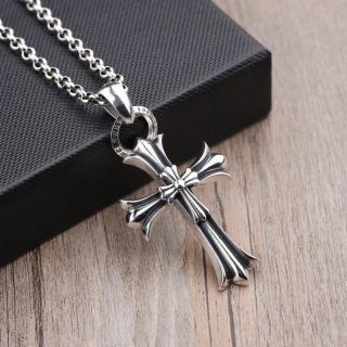 Chrome Hearts Double Cross Sterling Silver Pendant Necklace view 6