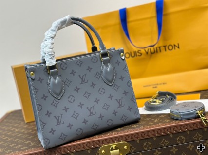 Louis Vuitton On The Go Medium Monogram Empreinte Grey Handbag view 5