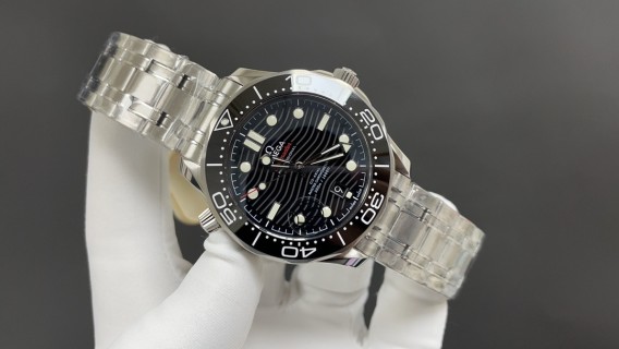 Omega Seamaster 300 Black Dial 42mm Co-Axial Watch view 2