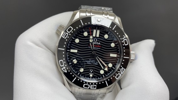 Omega Seamaster 300 Black Dial 42mm Co-Axial Watch view 3
