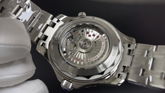Omega Seamaster 300 Black Dial 42mm Co-Axial Watch view 6