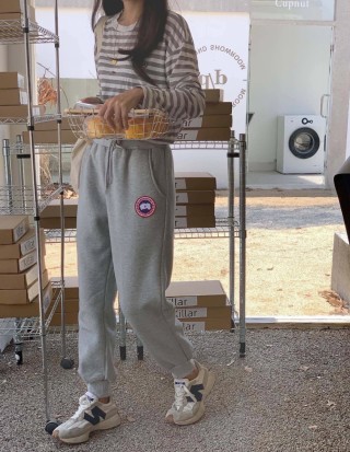 Canada Goose Grey Logo Sweatpants view 1