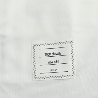 Thom Browne White Nylon Four-Bar Stripe Shirt Jacket view 8