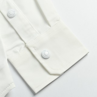 Thom Browne White Nylon Four-Bar Stripe Shirt Jacket view 9