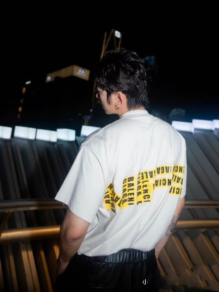 White Oversized Graphic T-Shirt Dress view 11
