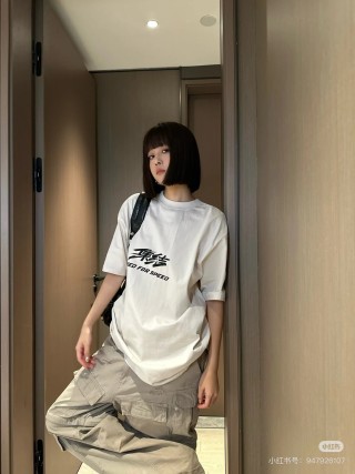 White Oversized Graphic T-Shirt Dress view 5