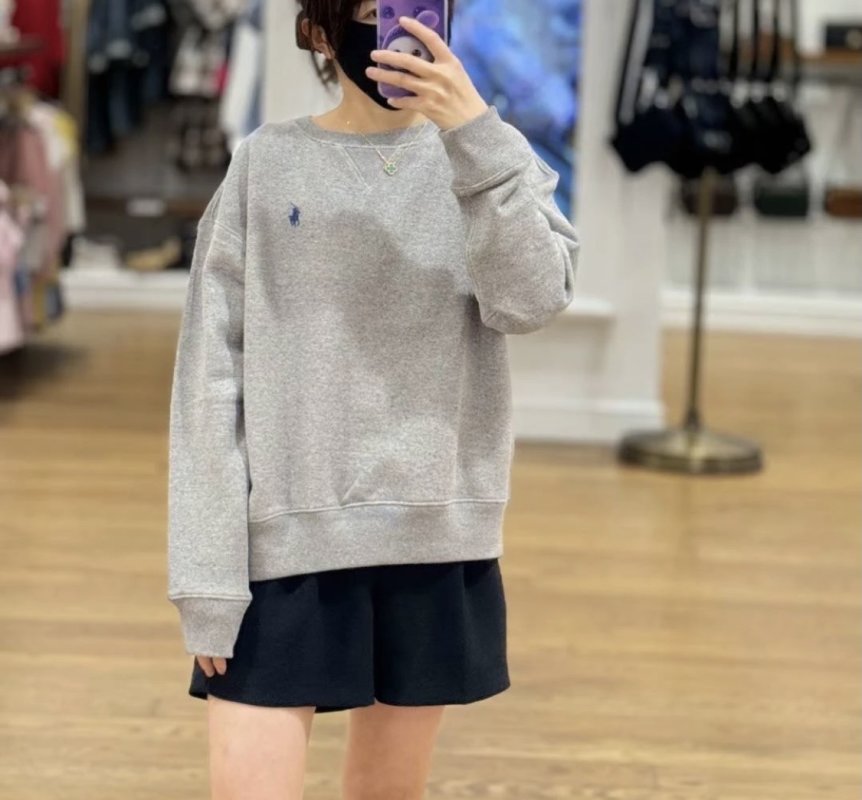 Polo Grey Crewneck Sweatshirt