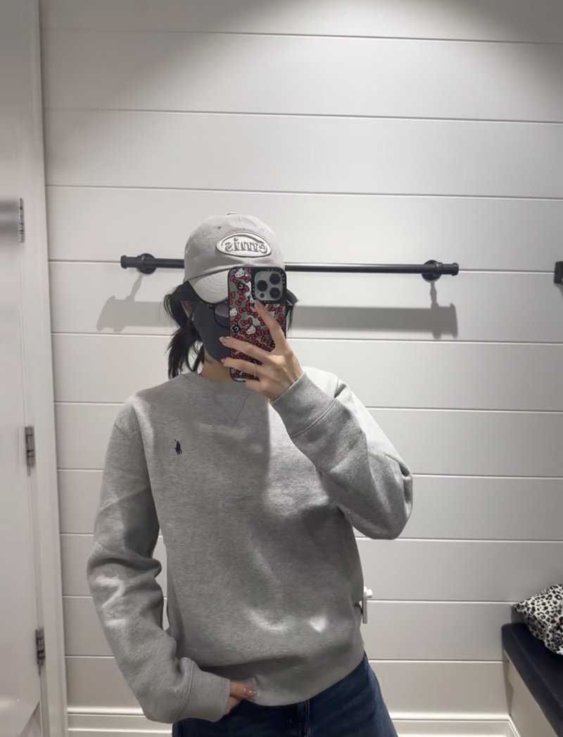 Polo Ralph Lauren Pony Embroidered Crew Neck Sweatshirt Grey view