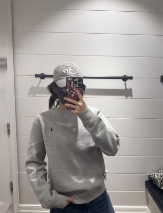 Polo Grey Crewneck Sweatshirt view 2