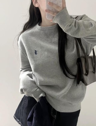 Polo Grey Crewneck Sweatshirt view 5
