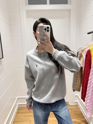 Polo Grey Crewneck Sweatshirt view 6