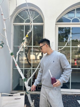 Polo Grey Crewneck Sweatshirt view 9