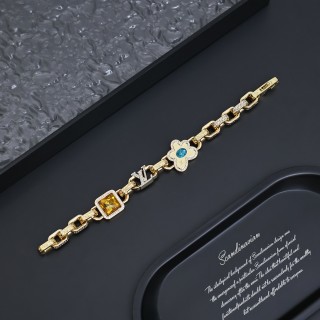 Louis Vuitton Paradise Stone Gold Bracelet with Cubic Zirconia view 1