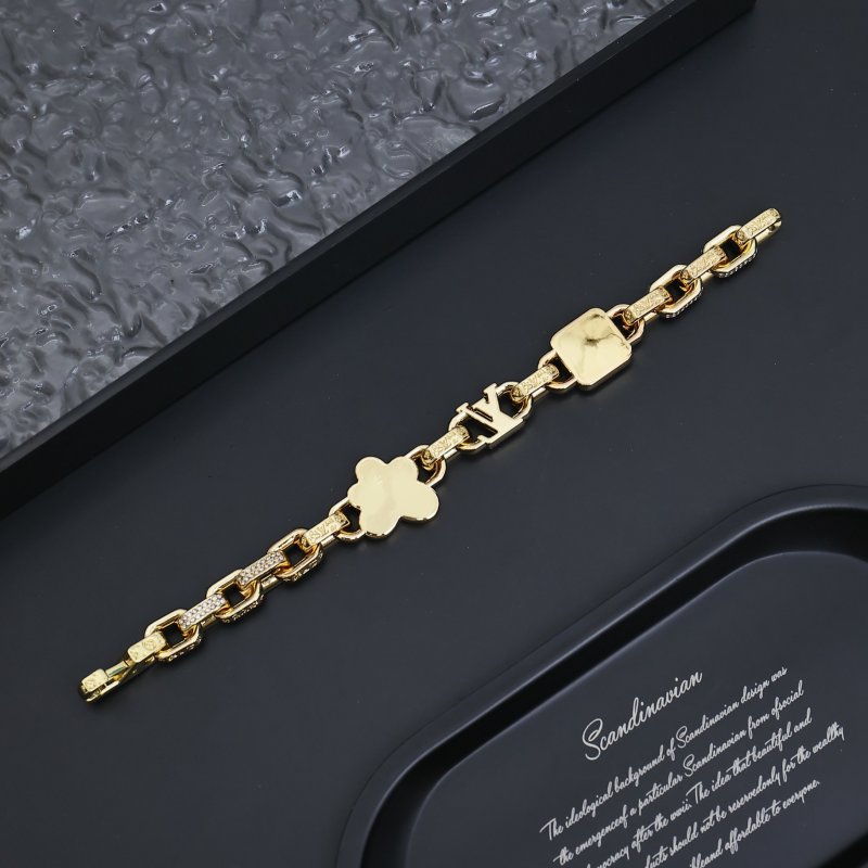 Louis Vuitton Paradise Stone Gold Bracelet with Cubic Zirconia view