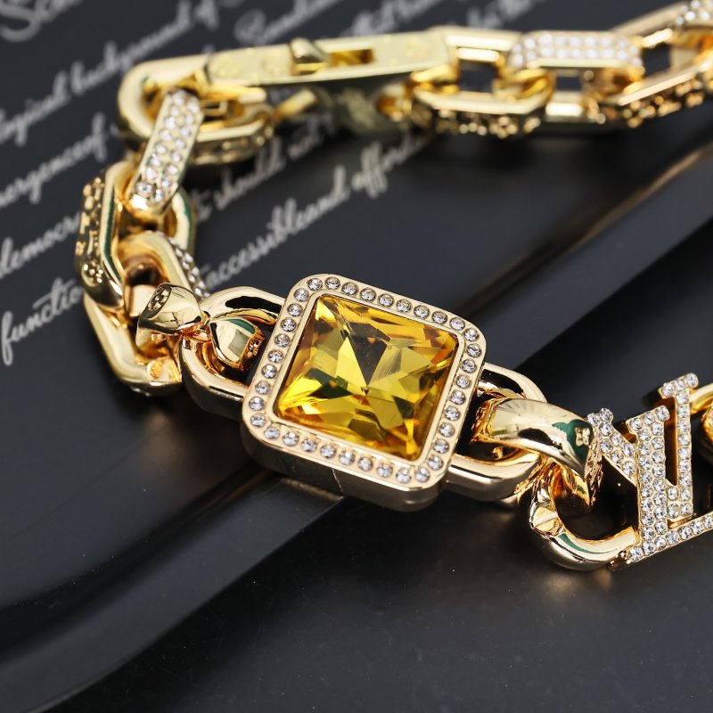 Louis Vuitton Paradise Stone Gold Bracelet with Cubic Zirconia view