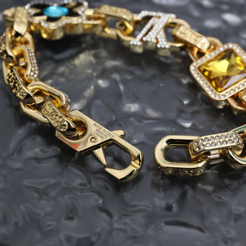 Louis Vuitton Paradise Stone Gold Bracelet with Cubic Zirconia view