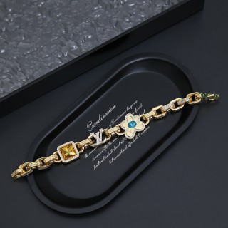 Louis Vuitton Paradise Stone Gold Bracelet with Cubic Zirconia view 8