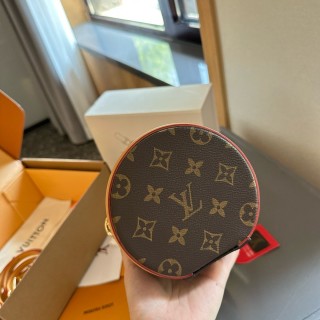 Louis Vuitton Monogram Cannes Cylinder Bag Navy & Tan view 7