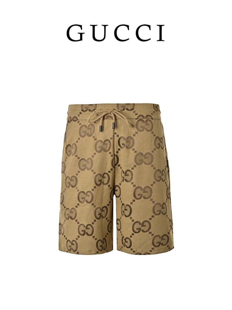 Gucci GG Monogram Beige Shorts view