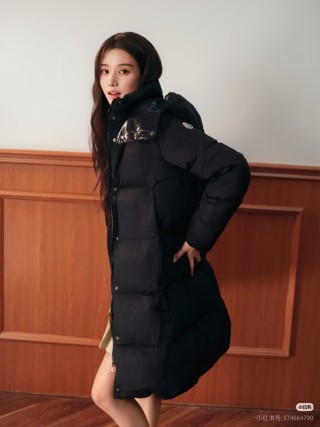 Black Puffer Down Jacket – Oversized Fit view 3