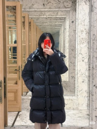Black Puffer Down Jacket – Oversized Fit view 5